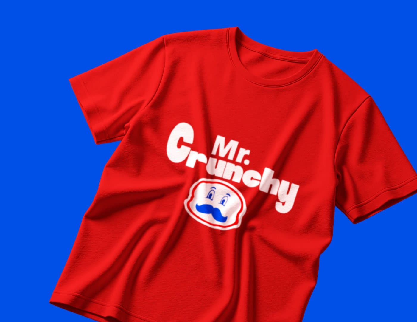 Mr. Crunchy outdoor advertising concept featuring oversized branded takeaway packaging and bold restaurant campaign graphics.
